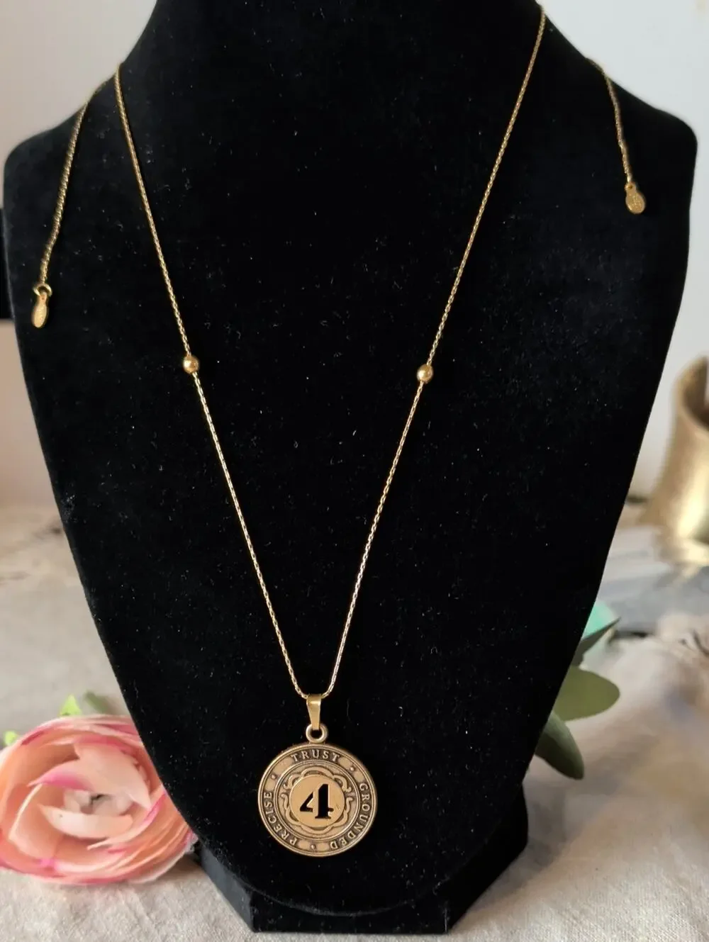 Alex and Ani Number 1 Necklace Gold Tone Adjustable Inspirational Pendant 2017